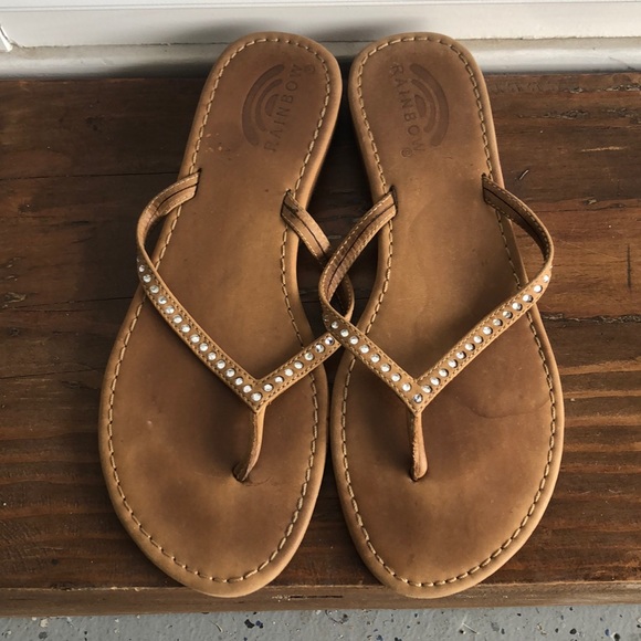 rainbow sandals water